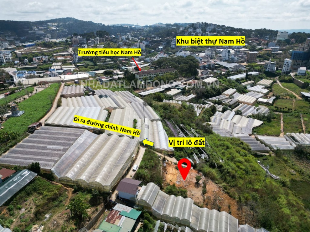 Bán đất Nam Hồ, phường 1, TP Đà Lạt.